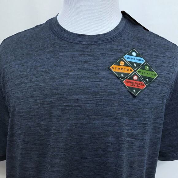 G.H. Bass NWT Blue Performance Shirt Men L - Picture 2 of 10